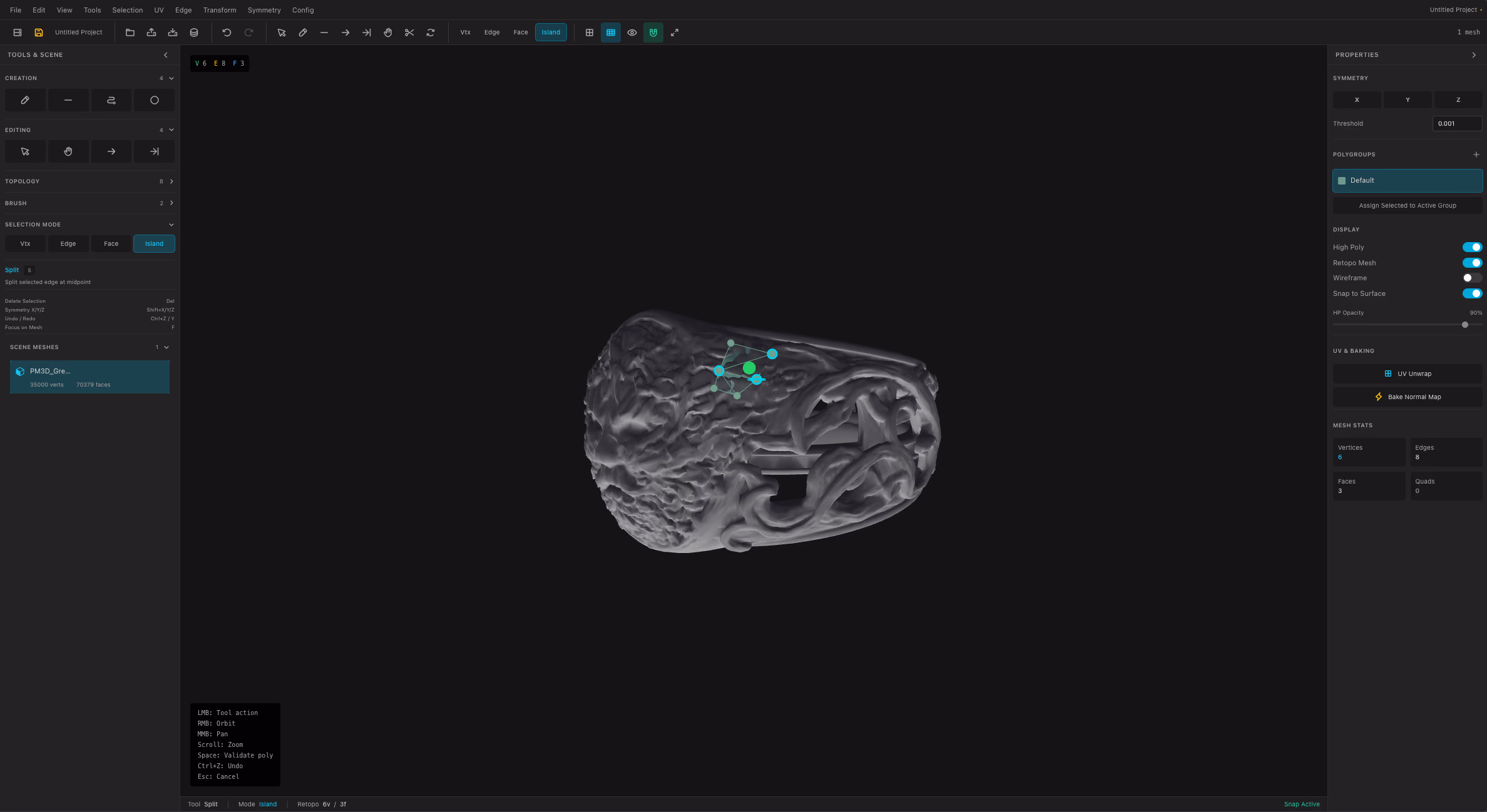 aukimi Retopo interface